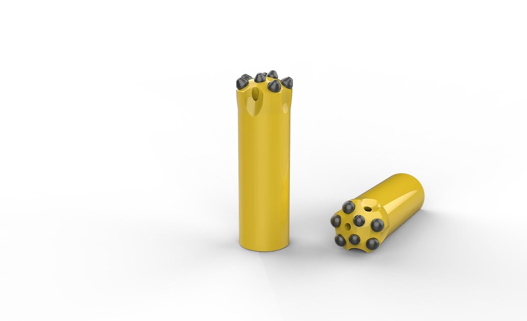 Epiroc’s Trubbnos button design provides a larger rock contact surface and greater wear volume compared to traditional semi-ballistic buttons