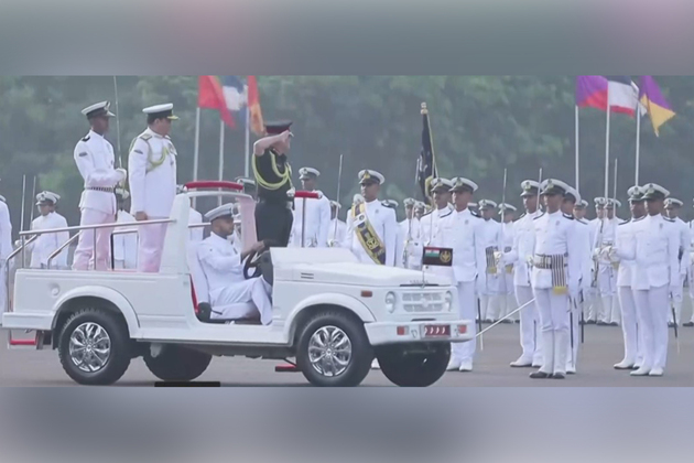 CDS General Anil Chauhan reviews INA Ezhimala Autumn term passing out parade
