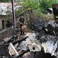 INDIAN-CONTROLLED KASHMIR-HOUSES-DAMAGE