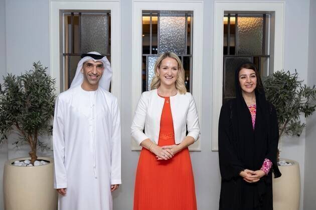 Reem Al Hashimy, Thani Al Zeyoudi receive Ireland's Minister for Foreign Affairs and Trade, and Minister for Defence