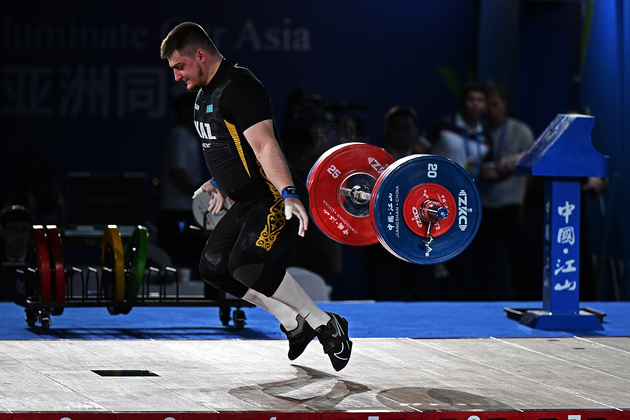 (SP)CHINA-JIANGSHAN-WEIGHTLIFTING-ASIAN CHAMPIONSHIPS-MEN'S 102KG(CN)