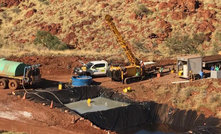  Azure Minerals drilling at Andover in Western Australia