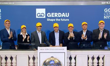 Presidentes do conselho de administração da Gerdau, Guilherme Gerdau Johannpeter e da empresa, Gustavo Werneck, na NYSE/Divulgação