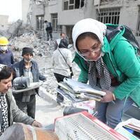 Mideast in Pictures: Tehran's shattered streets