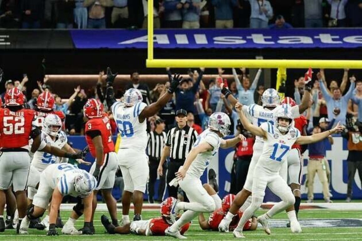 CFP roundup: Ole Miss slips past Georgia on last-minute FG