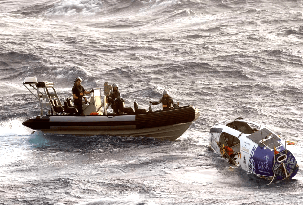 Australian Navy rescues cyclone-hit adventurer in Pacific Ocean