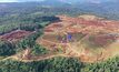  An aerial view of the mine prior to the road's construction - Credit: NI