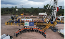 Lucas Rig DRS 118 on location at TB118V1. Credit: Queensland Pacific Metals