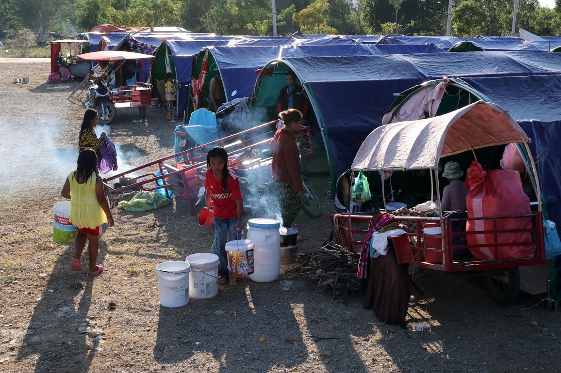 CAMBODIA-BANTEAY MEANCHEY-EVACUEES-THAI BORDER CONFLICT