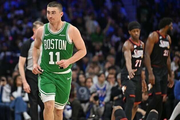 Celtics return home with chance to finish off reeling Sixers
