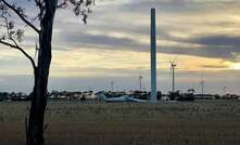 Storm brings down 180m wind turbine in Victoria