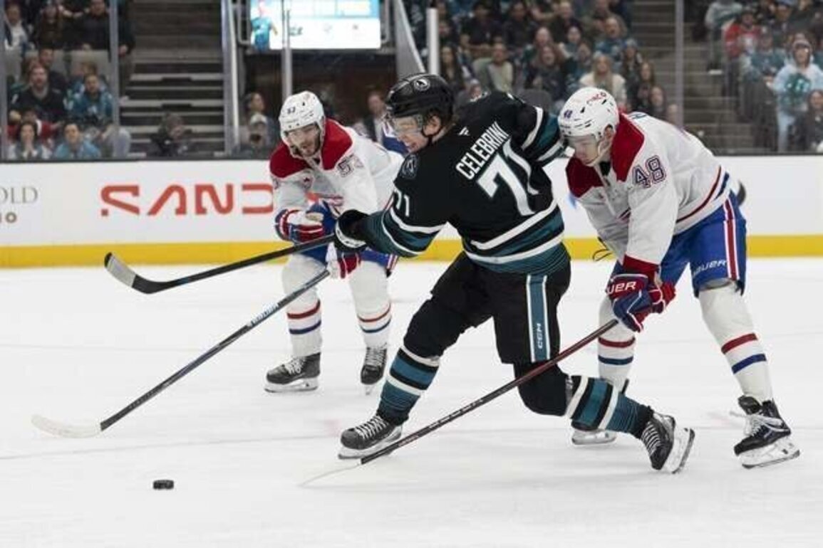 Kiefer Sherwood nets game-winner to push Sharks past Canadiens