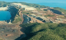 Koolan Island iron ore mine in Western Australia, before the pit wall fix