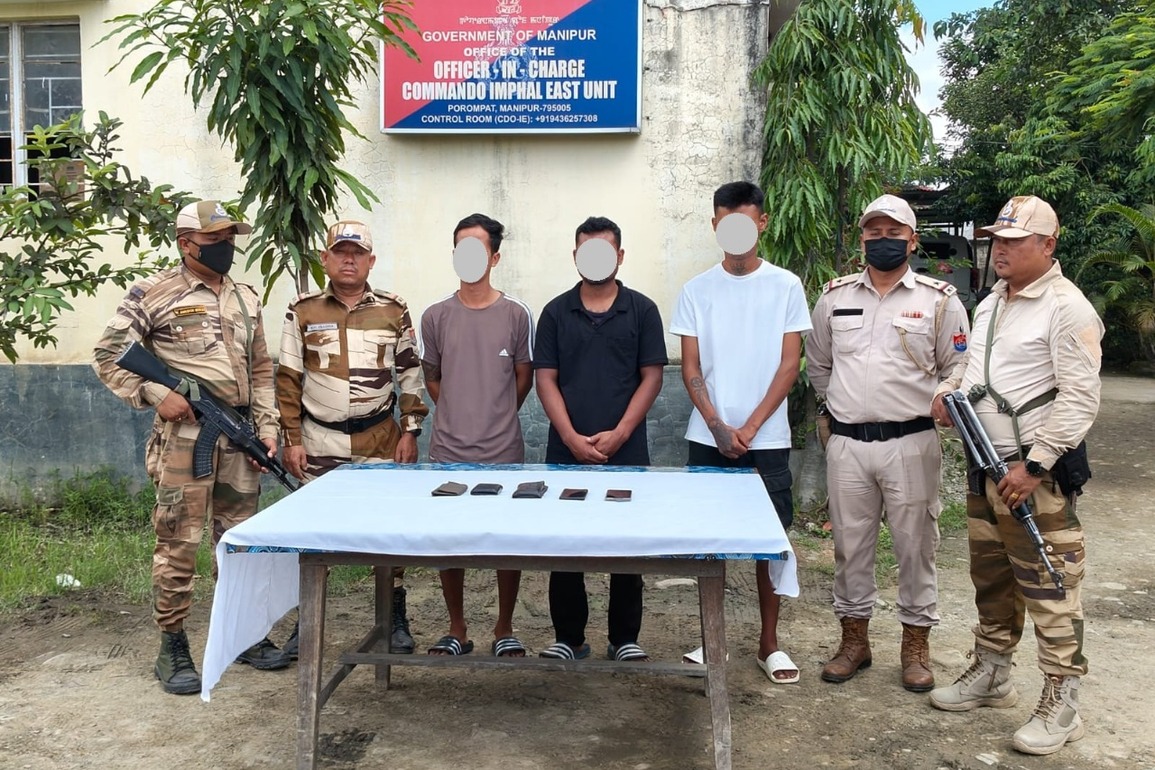 Manipur Police arrest three active cadres of banned outfit from Imphal West