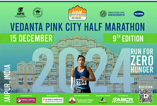 Vedanta Pink City Half Marathon Is Back On 15 December 2024 With - Runforzerohunger