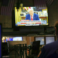 Trump admits he reacted to stock market plunge