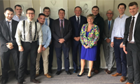 Wood technology students celebrate at Cricket Club 