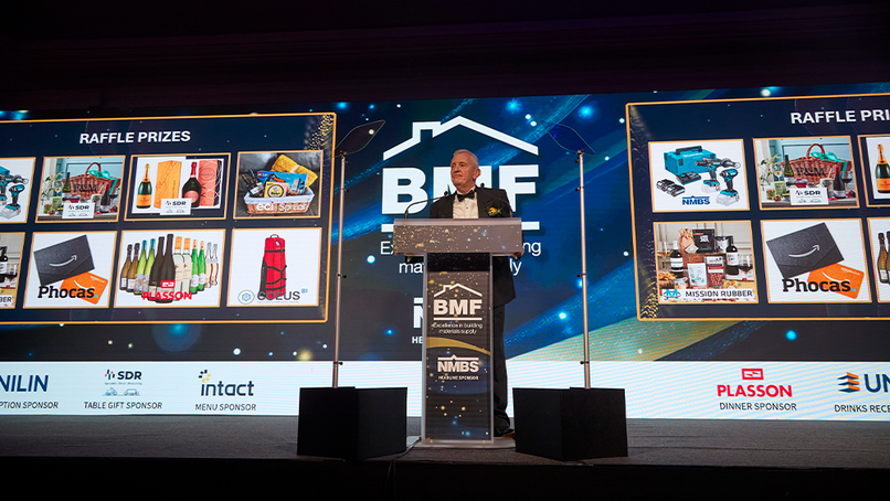 John Newcomb speaking at the gala dinner.
