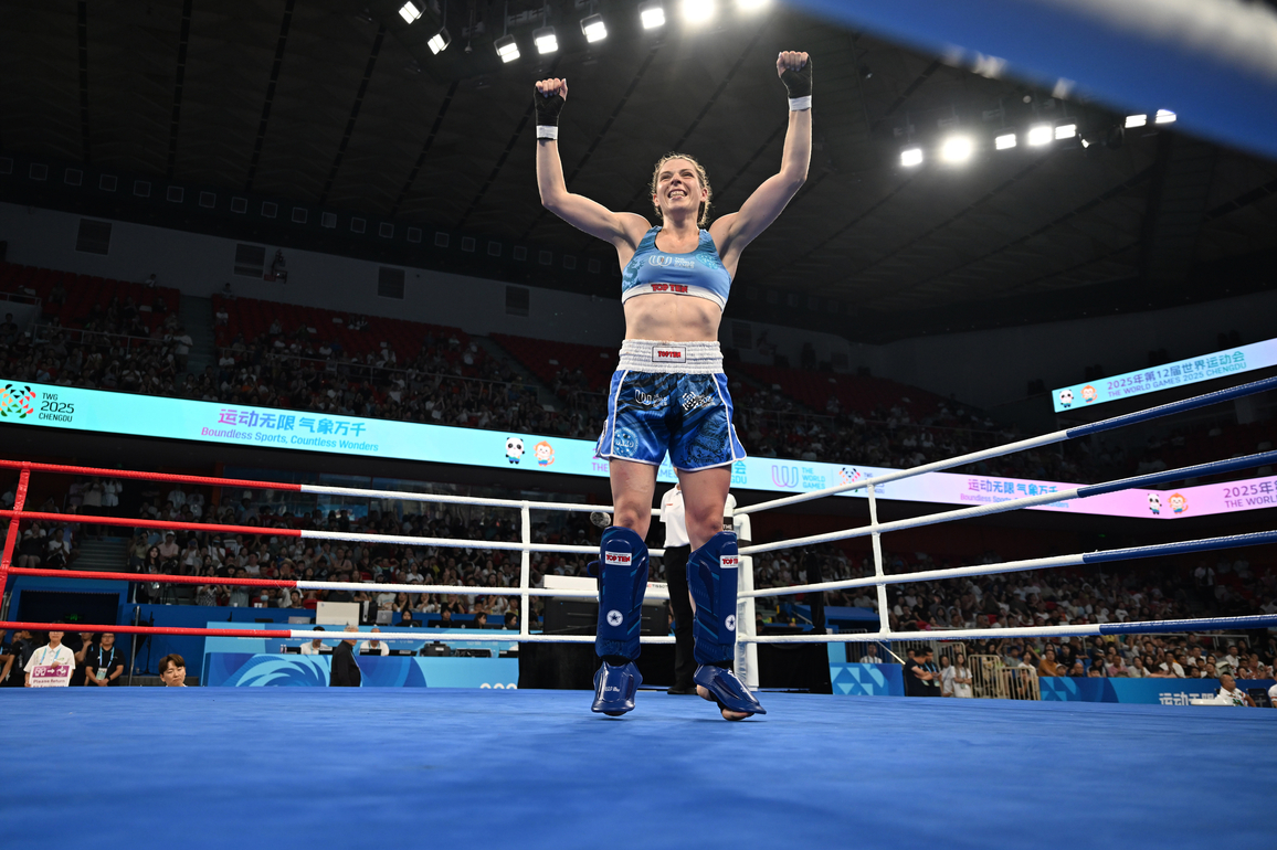 (SP)CHINA-CHENGDU-THE WORLD GAMES 2025-KICKBOXING-WOMEN'S K1 -70KG-GOLD MEDAL BOUT (CN)