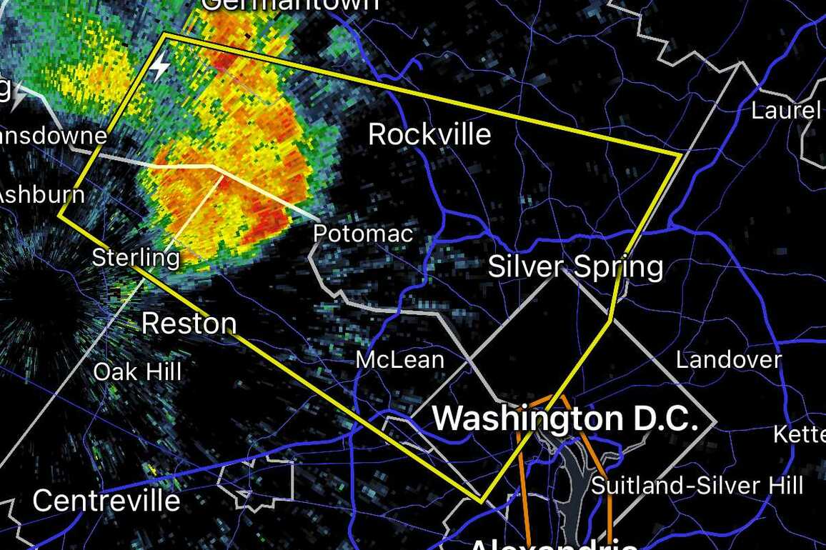 NEW- Severe Thunderstorm Warning issued for Arlington