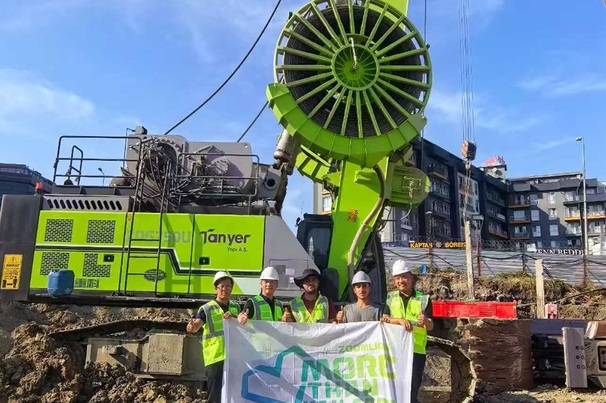 Zoomlion’s Global Service Tour for foundation construction has now reached Turkey