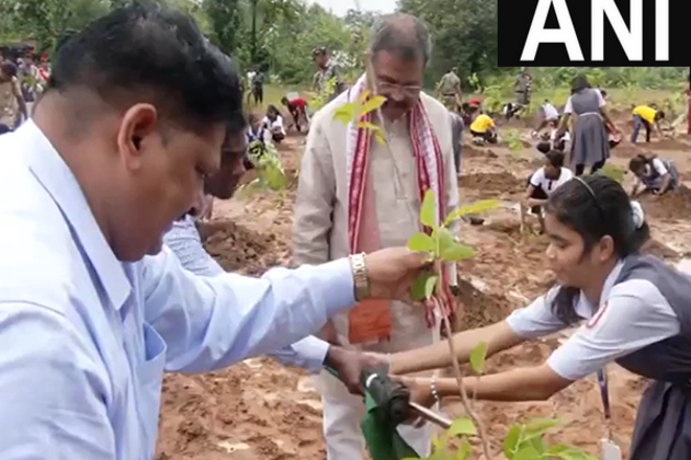 Odisha: Dharmendra Pradhan joins mass plantation drive under 'Ek Ped Maa Ke Naam'
