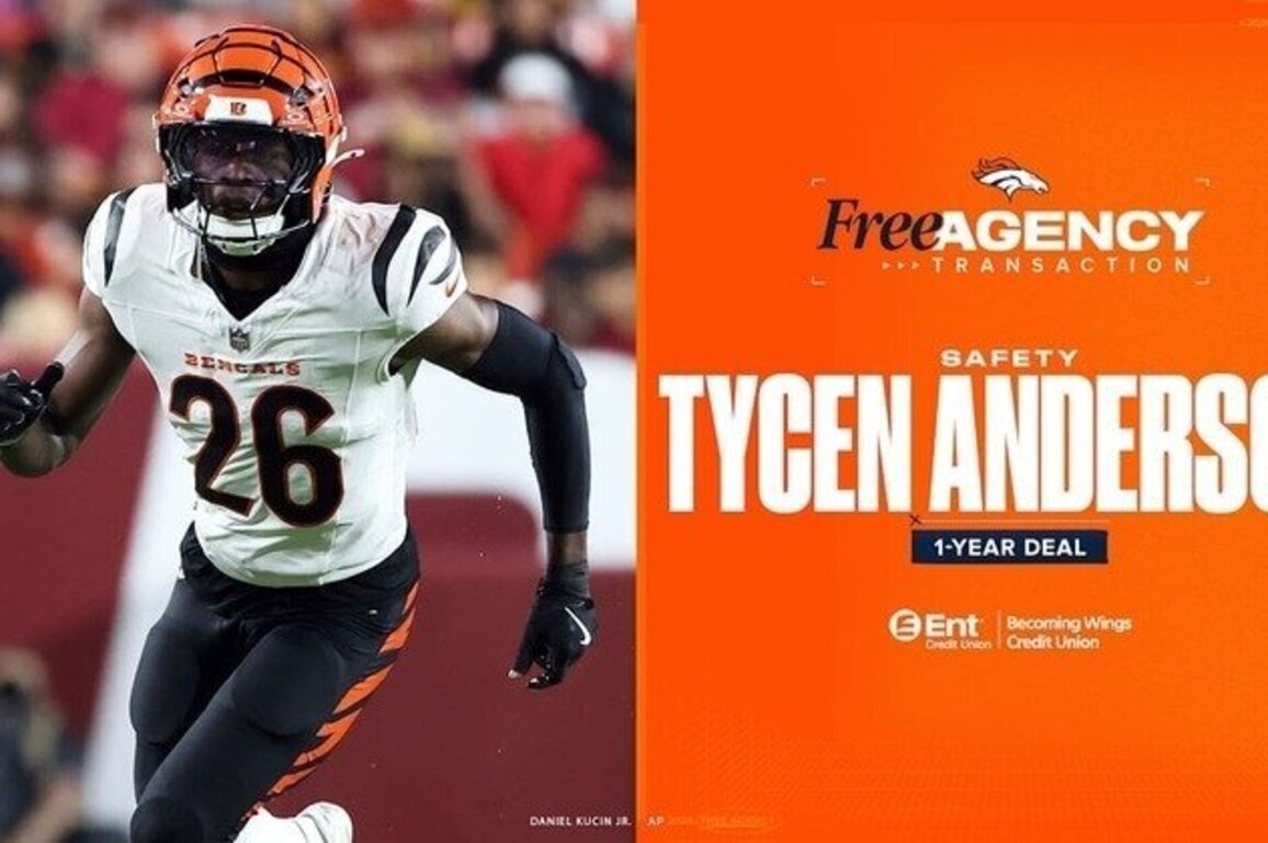 Broncos sign unrestricted free agent S Tycen Anderson