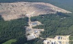 New Gold's Rainy River gold mine in Ontario, Canada, under construction