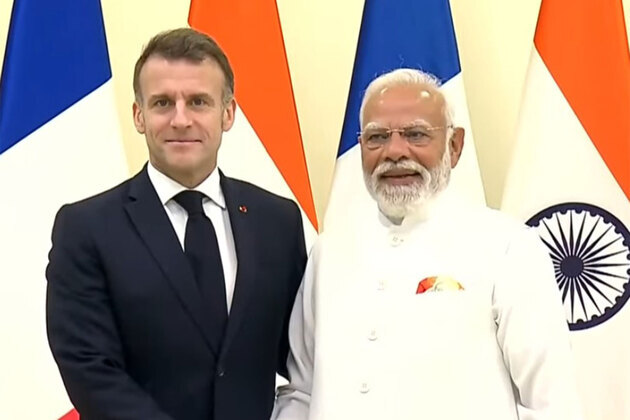PM Modi meets French President Macron during his fourth India visit in Mumbai