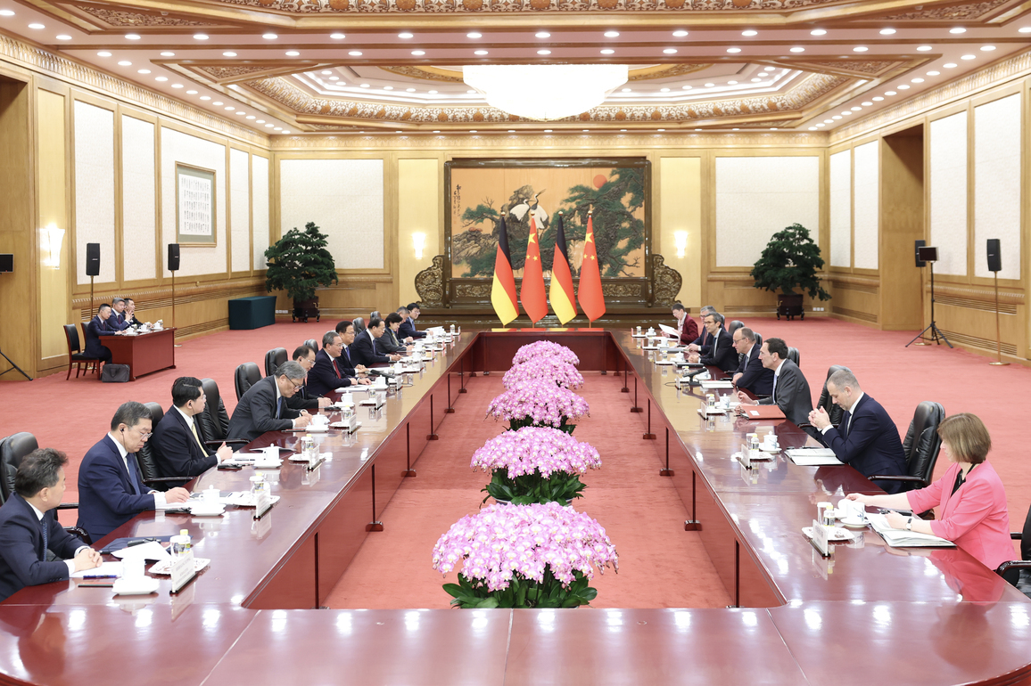 CHINA-BEIJING-LI QIANG-GERMAN CHANCELLOR-TALKS (CN)