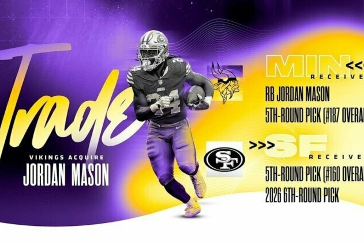 Vikings Agree to Trade with 49ers to Acquire RB Jordan Mason