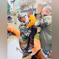 Assam Rifles continues flood relief efforts on the third day of Operation Jalrahat-II
