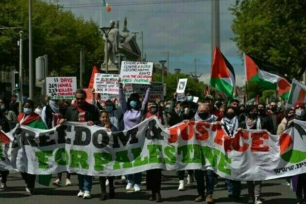 Protest in Dublin Condemns Israeli Aggression against Iran