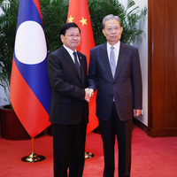 CHINA-BEIJING-ZHAO LEJI-LAOS-THONGLOUN-MEETING (CN)