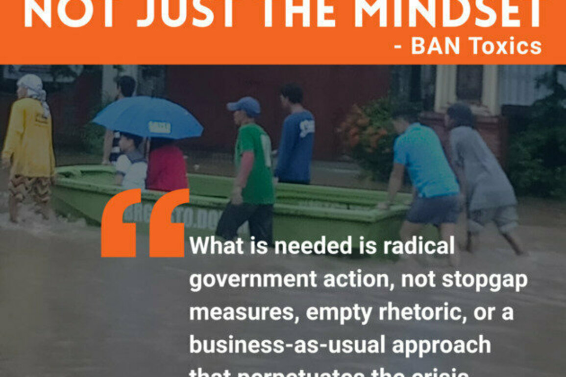 BAN Toxics to PBBM: Change The System, Not Just TheWay We Think