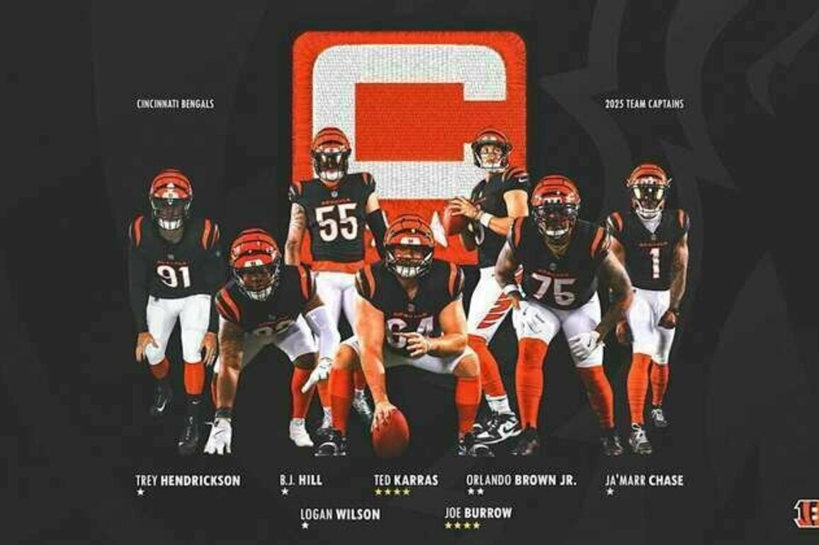 Bengals Announce 2025 Team Captains