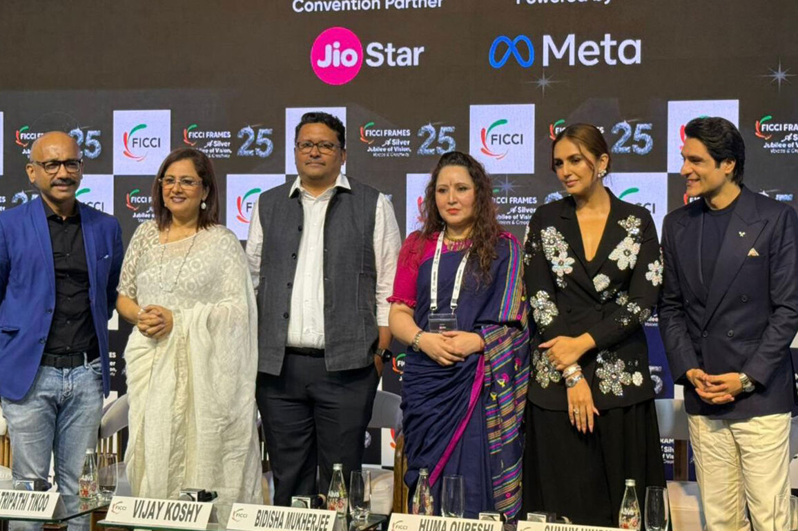 Huma Qureshi, Vani Tripathi Tikoo, and Sunny Hinduja discuss MP's cinematic potential at FICCI Frames 2025