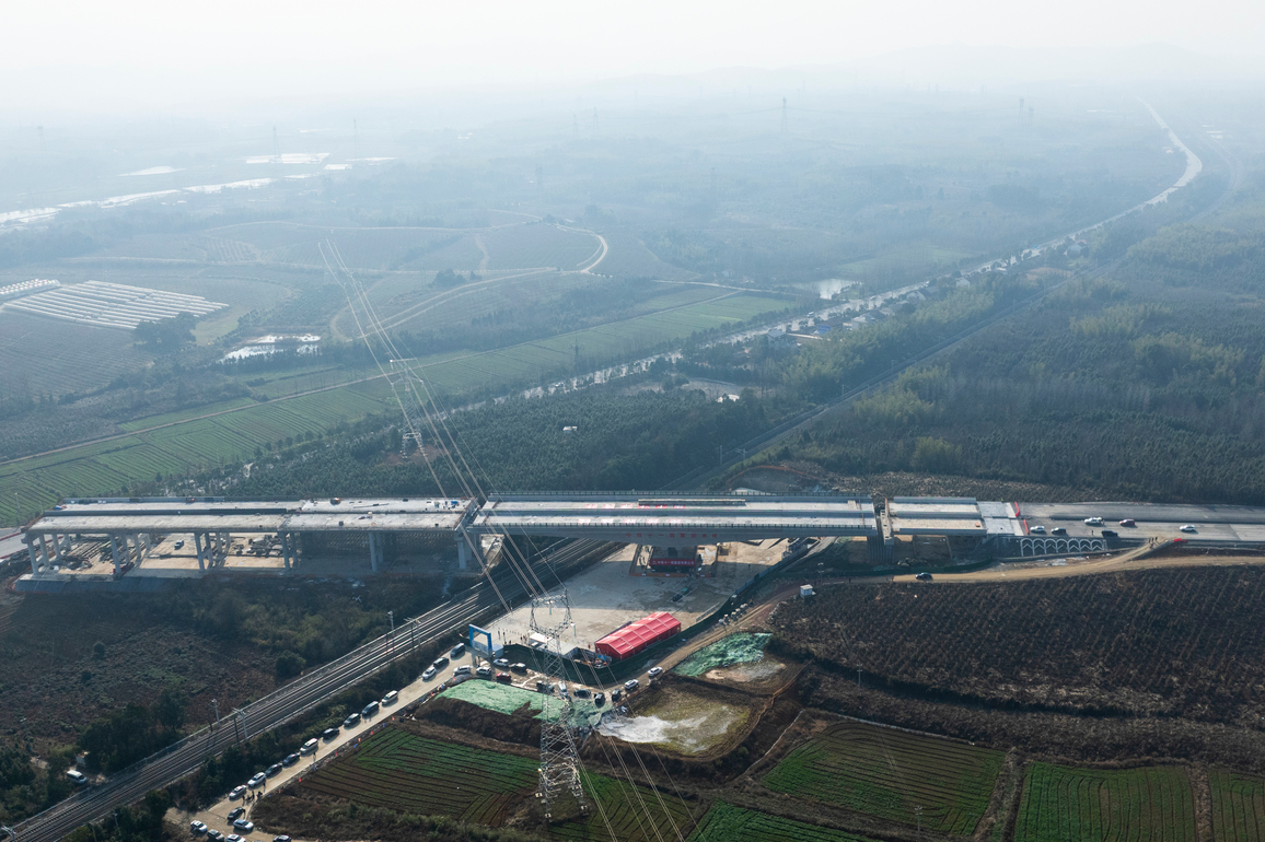 CHINA-HUBEI-XIANNING-SWIVEL BRIDGE-CONSTRUCTION (CN)