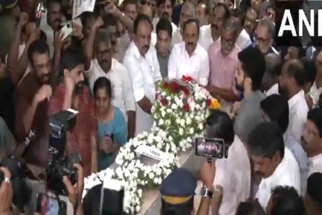 Kerala leaders pay last respects to Pahalgam terror attack victim at wreath laying ceremony in Kochi