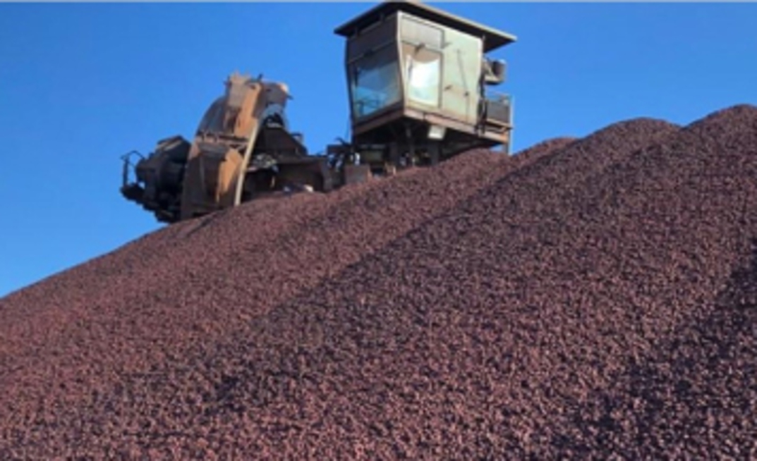 Pilha de briquetes da Vale