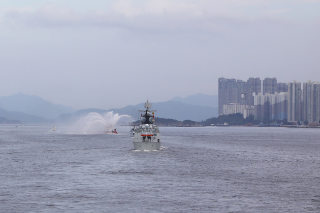 (SpotNews) CHINA-HONG KONG-PLA NAVY-FLEET-VISIT (CN)