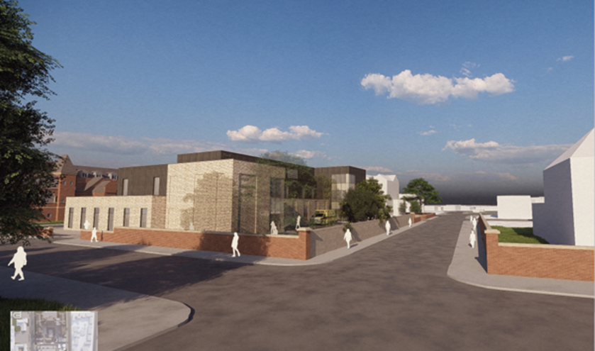 Street view of Royal Alexandra Hospital (c) Wales Government 