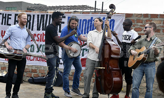 'American Sitya Loss band' visits Bobi Wine 'American Sitya Loss band' visits Bobi Wine
