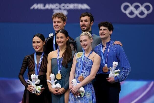 US' Madison Chock and Evan Bates narrowly lose ice dance gold to French pair