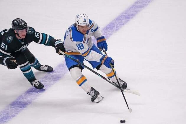 Blues, running out of time to make playoff move, visit Ducks