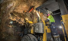  Underground at Tahoe Resources' Escobal silver mine in Guatemala