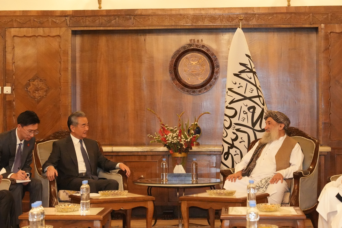 AFGHANISTAN-KABUL-PM-CHINA-WANG YI-MEETING