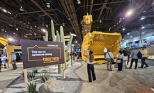 Caterpillar at MINExpo. Photo: Beth McLoughlin