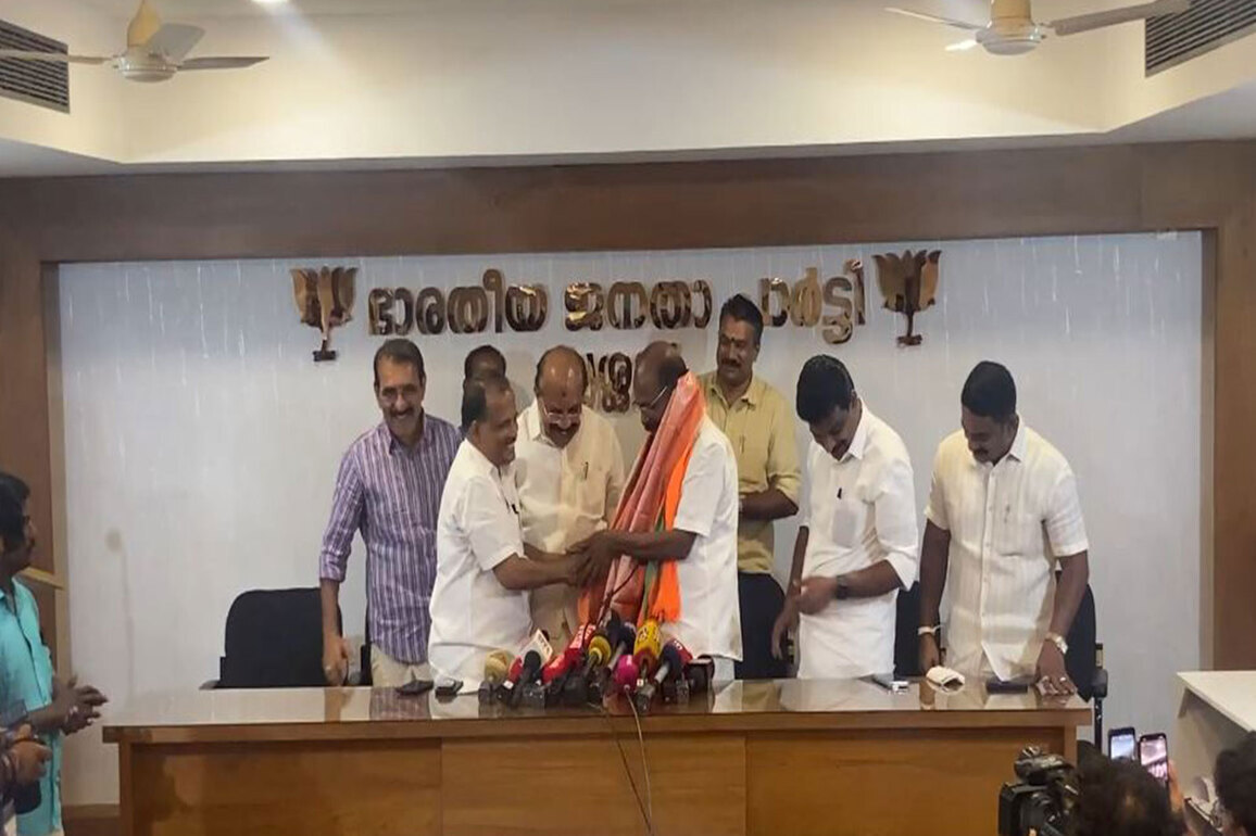 Nattika MLA CC Mukundan joins BJP ahead of Kerala Assembly polls