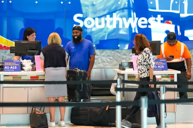 At Southwest Airlines, checked bags will no longer fly for free
